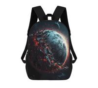 sinyumoney Mochila Infantil Impresa En 3D Moon's Fiery Transformation Mochila Escolar De Gran Capacidad Para Viajes Y Libros Para Niños De Primaria Y Secundaria 17inch