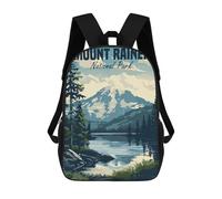 sinyumoney Mochila Infantil Impresa En 3D Mount Rainer National Park Mochila Escolar De Gran Capacidad Para Viajes Y Libros Para Niños De Primaria Y Secundaria 17inch