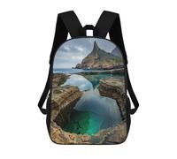 sinyumoney Mochila Infantil Impresa En 3D Mystical Shores at Dawn Mochilas De Día Mochila Para Libros Mochila De Moda Mochilas Informales Para Niños Y Niñas En Edad Escolar 17inch