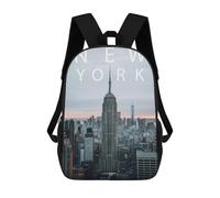 sinyumoney Mochila Infantil Impresa En 3D New York Skyline USA Mochila Escolar De Gran Capacidad Para Viajes Y Libros Para Niños De Primaria Y Secundaria 17inch