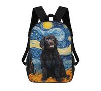 sinyumoney Mochila Infantil Impresa En 3D Newfoundland Dog Mochilas De Día Mochila Para Libros Mochila De Moda Mochilas Informales Para Niños Y Niñas En Edad Escolar 17inch