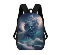 sinyumoney Mochila Infantil Impresa En 3D Oceanic Spirit Mochila Escolar De Gran Capacidad Para Viajes Y Libros Para Niños De Primaria Y Secundaria 17inch