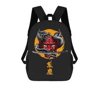 sinyumoney Mochila Infantil Impresa En 3D Oni And Snake Mochilas De Día Mochila Para Libros Mochila De Moda Mochilas Informales Para Niños Y Niñas En Edad Escolar 17inch