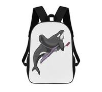 sinyumoney Mochila Infantil Impresa En 3D Orca Hairdresser Scissors Mochila Escolar De Gran Capacidad Para Viajes Y Libros Para Niños De Primaria Y Secundaria 17inch