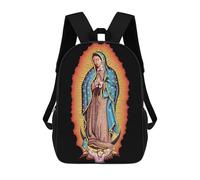 sinyumoney Mochila Infantil Impresa En 3D Our Lady of Guadalupe Illustration Mochila Escolar De Gran Capacidad Para Viajes Y Libros Para Niños De Primaria Y Secundaria 17inch