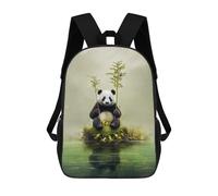 sinyumoney Mochila Infantil Impresa En 3D Panda Animal Art Mochila Escolar De Gran Capacidad Para Viajes Y Libros Para Niños De Primaria Y Secundaria 17inch