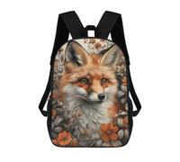 sinyumoney Mochila Infantil Impresa En 3D Red Fox in Spring Forest Mochilas De Día Mochila Para Libros Mochila De Moda Mochilas Informales Para Niños Y Niñas En Edad Escolar 17inch