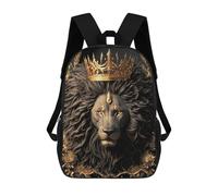 sinyumoney Mochila Infantil Impresa En 3D Regal Lion Majesty -5 Mochila Escolar De Gran Capacidad Para Viajes Y Libros Para Niños De Primaria Y Secundaria 17inch