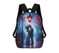 sinyumoney Mochila Infantil Impresa En 3D Romantic Couple Under Streetlight Mochila Escolar De Gran Capacidad Para Viajes Y Libros Para Niños De Primaria Y Secundaria 17inch