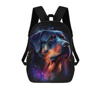 sinyumoney Mochila Infantil Impresa En 3D Rottweiler Galaxy Mochila Escolar De Gran Capacidad Para Viajes Y Libros Para Niños De Primaria Y Secundaria 17inch