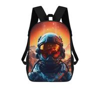sinyumoney Mochila Infantil Impresa En 3D Spaceman Abstract Deco Mochila Escolar Ligera De Viaje Mochila Escolar De Moda Para Niños Y Estudiantes 17inch