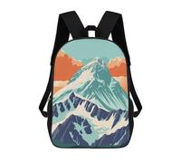 sinyumoney Mochila Infantil Impresa En 3D Sunset on Everest Mochila Escolar De Gran Capacidad Para Viajes Y Libros Para Niños De Primaria Y Secundaria 17inch