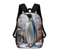 sinyumoney Mochila Infantil Impresa En 3D Surreal Penguin Safari Mochila Escolar De Gran Capacidad Para Viajes Y Libros Para Niños De Primaria Y Secundaria 17inch