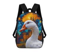 sinyumoney Mochila Infantil Impresa En 3D The Castle Night Duck Mochilas De Día Mochila Para Libros Mochila De Moda Mochilas Informales Para Niños Y Niñas En Edad Escolar 17inch