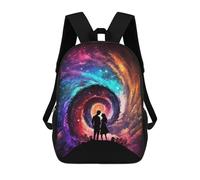 sinyumoney Mochila Infantil Impresa En 3D The Edge of The Universe Mochilas De Día Mochila Para Libros Mochila De Moda Mochilas Informales Para Niños Y Niñas En Edad Escolar 17inch