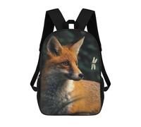 sinyumoney Mochila Infantil Impresa En 3D The Fox And Dragonfly Mochila Escolar De Gran Capacidad Para Viajes Y Libros Para Niños De Primaria Y Secundaria 17inch