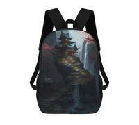 sinyumoney Mochila Infantil Impresa En 3D The Grand Shrine 2 Mochila Escolar Ligera De Viaje Mochila Escolar De Moda Para Niños Y Estudiantes 17inch