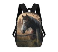 sinyumoney Mochila Infantil Impresa En 3D The Horse Mochilas De Día Mochila Para Libros Mochila De Moda Mochilas Informales Para Niños Y Niñas En Edad Escolar 17inch