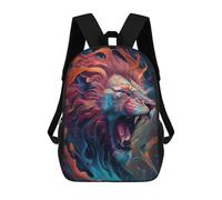 sinyumoney Mochila Infantil Impresa En 3D The Roaring Lion Mochila Escolar De Gran Capacidad Para Viajes Y Libros Para Niños De Primaria Y Secundaria 17inch