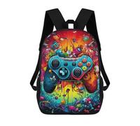 sinyumoney Mochila Infantil Impresa En 3D Vibrant Gaming Controller Artwork -170 Mochila Escolar Ligera De Viaje Mochila Escolar De Moda Para Niños Y Estudiantes 17inch