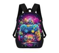 sinyumoney Mochila Infantil Impresa En 3D Vibrant Gaming Controller Illustration -5 Mochila Escolar Ligera De Viaje Mochila Escolar De Moda Para Niños Y Estudiantes 17inch