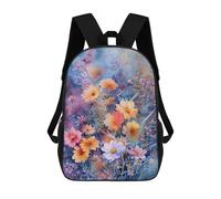 sinyumoney Mochila Infantil Impresa En 3D Watercolor Flowers Mochila Escolar Ligera De Viaje Mochila Escolar De Moda Para Niños Y Estudiantes 17inch