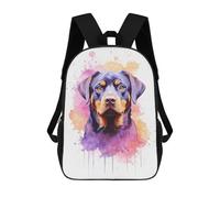 sinyumoney Mochila Infantil Impresa En 3D Watercolor Rottweiler Art Mochilas De Día Mochila Para Libros Mochila De Moda Mochilas Informales Para Niños Y Niñas En Edad Escolar 17inch