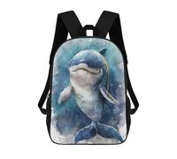 sinyumoney Mochila Infantil Impresa En 3D Watercolor Whale Illustration Mochilas De Día Mochila Para Libros Mochila De Moda Mochilas Informales Para Niños Y Niñas En Edad Escolar 17inch