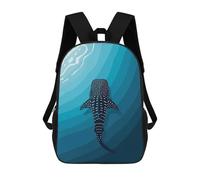 sinyumoney Mochila Infantil Impresa En 3D Whale Shark in The Ocean Depths Mochila Escolar De Gran Capacidad Para Viajes Y Libros Para Niños De Primaria Y Secundaria 17inch
