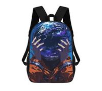 sinyumoney Mochila Infantil Impresa En 3D Wild Space Mochila Escolar Ligera De Viaje Mochila Escolar De Moda Para Niños Y Estudiantes 17inch