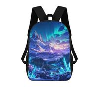 Sinyumoney Mochila Infantil Impreso 3D DJ Monkey with Headphones Bolsa de Escuela, Mochila Estudiante, Mochila De Moda Y Ligero Para La Escuela, La Universidad Y Viajes, Peaks encantados, 17"