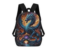 Sinyumoney Mochila Infantil Impreso En 3D Kaleidoscopic Wisdom Bolsa De Escuela, Mochila Estudiante, Mochila De Moda Y Ligero Para La Escuela, La Universidad Y Viajes, Dragones Luminosos Sinfonía, 17"