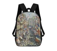Sinyumoney Mochila Infantil Impreso En 3D Queen Nefertiti Bust Bolsa De Escuela, Mochila Estudiante, Mochila De Moda Y Ligero Para La Escuela, La Universidad Y Viajes, The Rue Montorgueil París, 17"