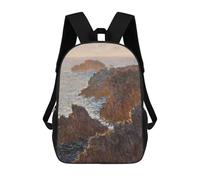 Sinyumoney Mochila Infantil Impreso En 3D Queen Nefertiti Bust Bolsa De Escuela, Mochila Estudiante, Mochila De Moda Y Ligero Para La Escuela, La Universidad Y Viajes, Rocks At Belle Isle Port, 17"