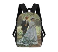 Sinyumoney Mochila Infantil Impreso En 3D Queen Nefertiti Bust Bolsa De Escuela, Mochila Estudiante, Mochila De Moda Y Ligero Para La Escuela, La Universidad Y Viajes, Bazille And Camille 1865, 17"
