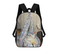 Sinyumoney Mochila Infantil Impreso En 3D Queen Nefertiti Bust Bolsa De Escuela, Mochila Estudiante, Mochila De Moda Y Ligero Para La Escuela, La Universidad Y Viajes, The Cradle By Monet, 17"