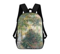 Sinyumoney Mochila Infantil Impreso En 3D Queen Nefertiti Bust Bolsa De Escuela, Mochila Estudiante, Mochila De Moda Y Ligero Para La Escuela, La Universidad Y Viajes, In The Garden 1876, 17"