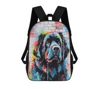 Sinyumoney Mochila Infantil Impreso En 3D Weimaraner Dog Graffiti Bolsa De Escuela, Mochila Estudiante, Mochila De Moda Y Ligero Para La Escuela, La Universidad Y Viajes, Newfoundland Dog Graffiti, 17