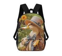 Sinyumoney Mochila Infantil Impreso En 3D Wild Nature Bolsa De Escuela, Mochila Estudiante, Mochila De Moda Y Ligero Para La Escuela, La Universidad Y Viajes, Duck Vintage, 17"