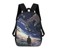 Sinyumoney Mochila Infantil Impreso En 3D Wild Nature Bolsa De Escuela, Mochila Estudiante, Mochila De Moda Y Ligero Para La Escuela, La Universidad Y Viajes, Mano de Dios, 17"