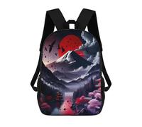 sinyumoney Mochila Infantil Japanese Fantasy Landscape Mochila Escolar 3D Mochila Escolar Para Niños Mochilas Escolares Mochila De Moda Con Bolsillo Bolsas Para Libros 17inch