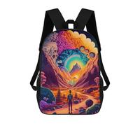 sinyumoney Mochila Infantil, Journey Through The Valley -1 Mochila Escolar De Gran Capacidad Para Estudiantes, Mochila Para Libros, Mochila Para Niños, Niñas, Adultos Y Adolescentes 17inch