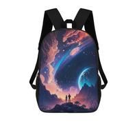 sinyumoney Mochila Infantil, Journey To The Stars Mochila Escolar De Gran Capacidad Para Estudiantes, Mochila Para Libros, Mochila Para Niños, Niñas, Adultos Y Adolescentes 17inch