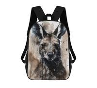 sinyumoney Mochila Infantil Kangaroo Australian Icon Mochila Escolar 3D Mochila Escolar Para Niños Mochilas Escolares Mochila De Moda Con Bolsillo Bolsas Para Libros 17inch