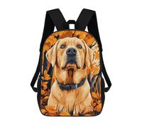 sinyumoney Mochila Infantil Labrador Retriever in Autumn Mochila Escolar 3D Mochila Escolar Para Niños Mochilas Escolares Mochila De Moda Con Bolsillo Bolsas Para Libros 17inch