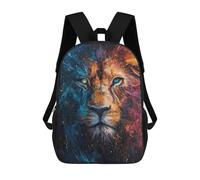 sinyumoney Mochila Infantil, Lion Painting Portrait Mochila Escolar De Gran Capacidad Para Estudiantes, Mochila Para Libros, Mochila Para Niños, Niñas, Adultos Y Adolescentes 17inch