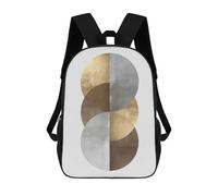 sinyumoney Mochila Infantil Metal And Gold Art 04 Mochila Escolar 3D Mochila Escolar Para Niños Mochilas Escolares Mochila De Moda Con Bolsillo Bolsas Para Libros 17inch