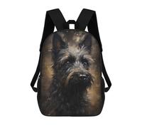 sinyumoney Mochila Infantil Miniature Schnauzer Dog Mochila Escolar 3D Mochila Escolar Para Niños Mochilas Escolares Mochila De Moda Con Bolsillo Bolsas Para Libros 17inch