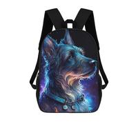 sinyumoney Mochila Infantil Miniature Schnauzer Dog Mochila Escolar 3D Mochila Escolar Para Niños Mochilas Escolares Mochila De Moda Con Bolsillo Bolsas Para Libros 17inch