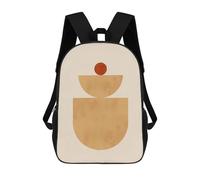 sinyumoney Mochila Infantil Minimalist Geometry VI Mochila Escolar 3D Mochila Escolar Para Niños Mochilas Escolares Mochila De Moda Con Bolsillo Bolsas Para Libros 17inch